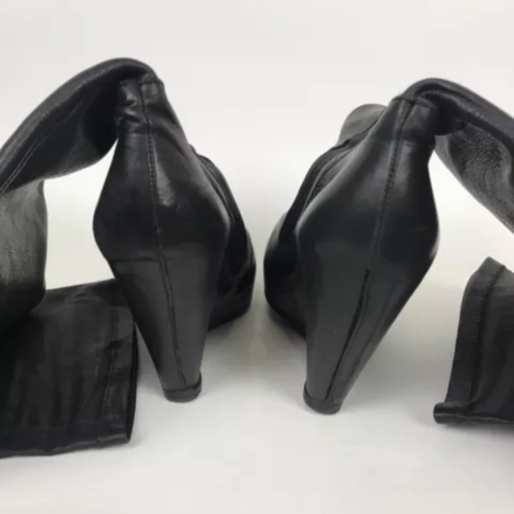 RICK OWENS thigh high over knee boots black 8.5 9 - Picture 5 of 7